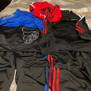 Kids New Boys Addidas joggers with matching jackets. Size M 10/12